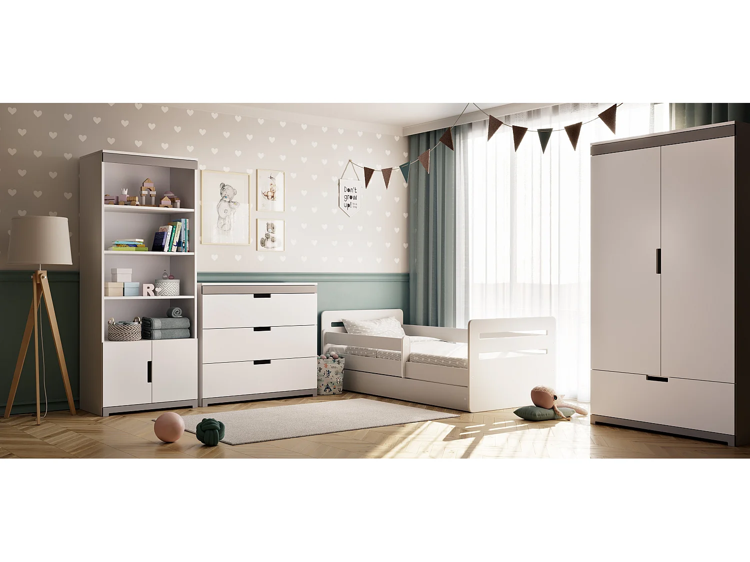 Kinderkleiderschrank Kubi Drehtürenschrank Kleiderschrank