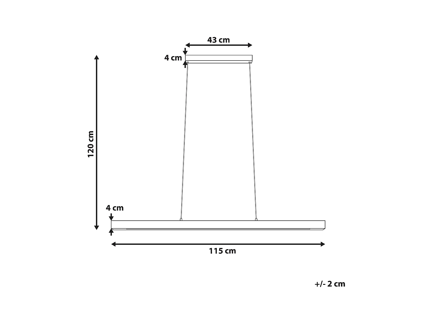 LED hanglamp STEWARTS Met dimmer Eikenhout Lichtbruin