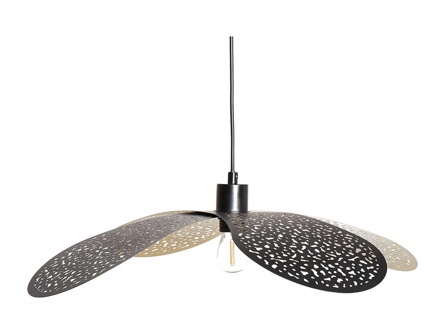 Lampe suspension KOSHI Métal Noir