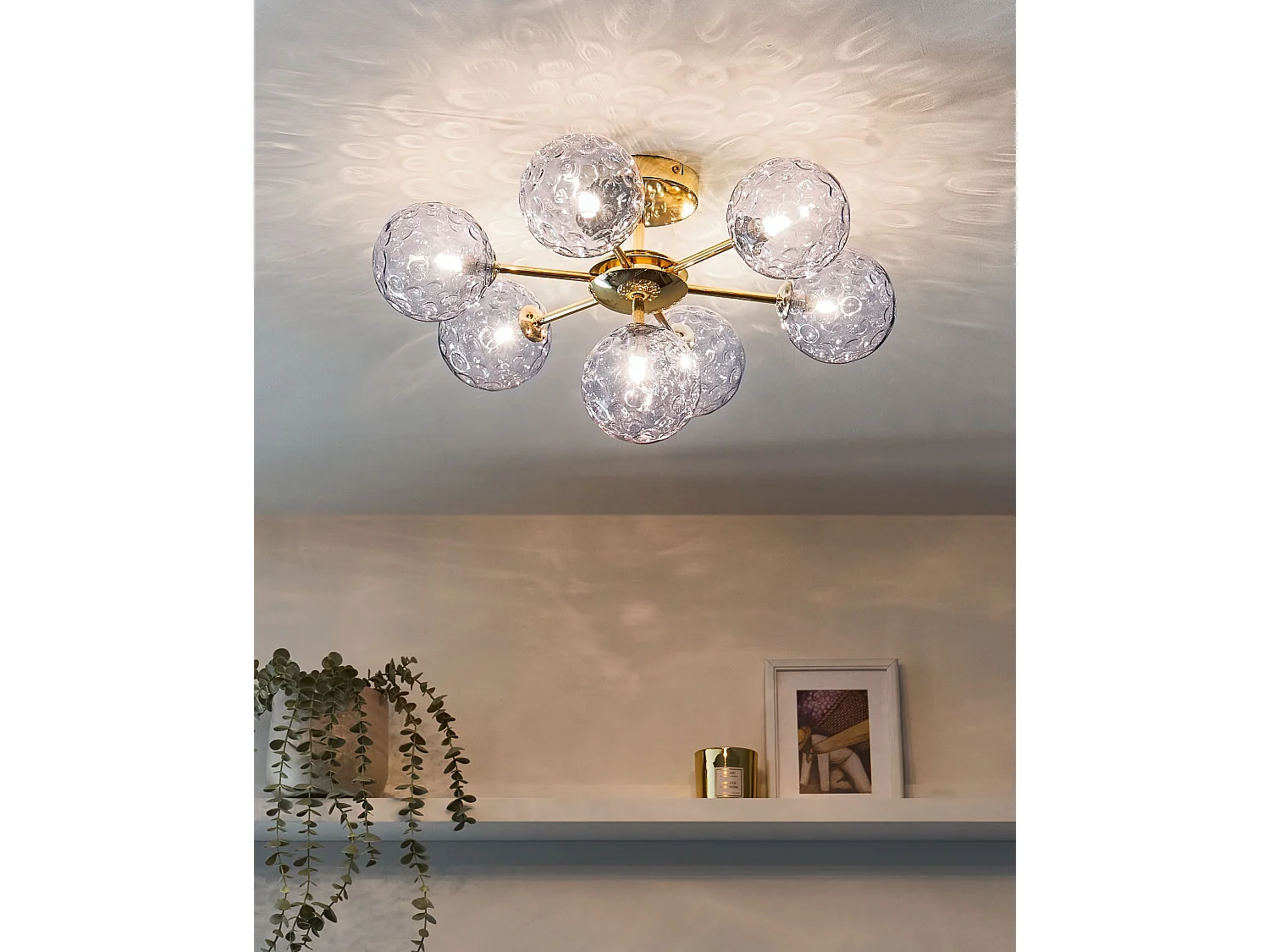 Lampa sufitowa ANADYR Szkło Niebieski