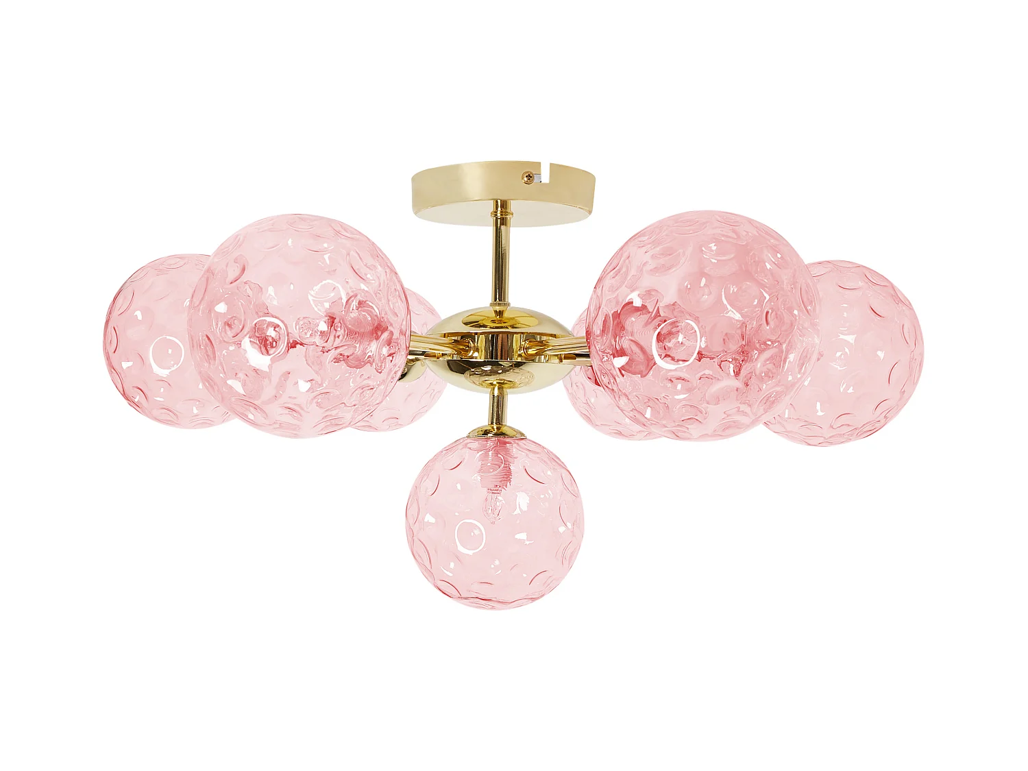 Plafonnier ANADYR Verre Rose