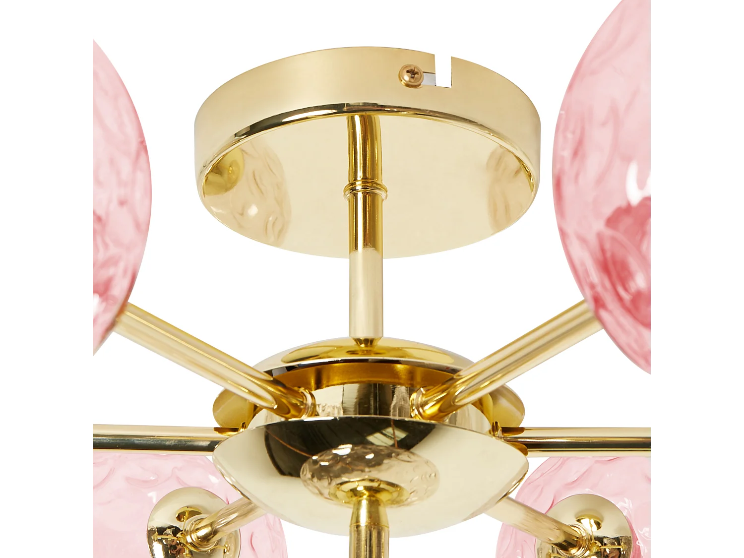 Iluminação de tecto ANADYR Vidro Rosa