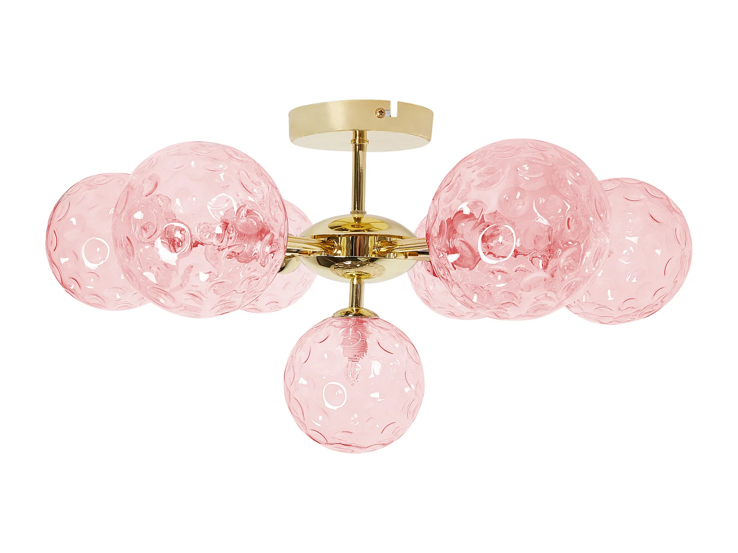 Plafonnier ANADYR Verre Rose