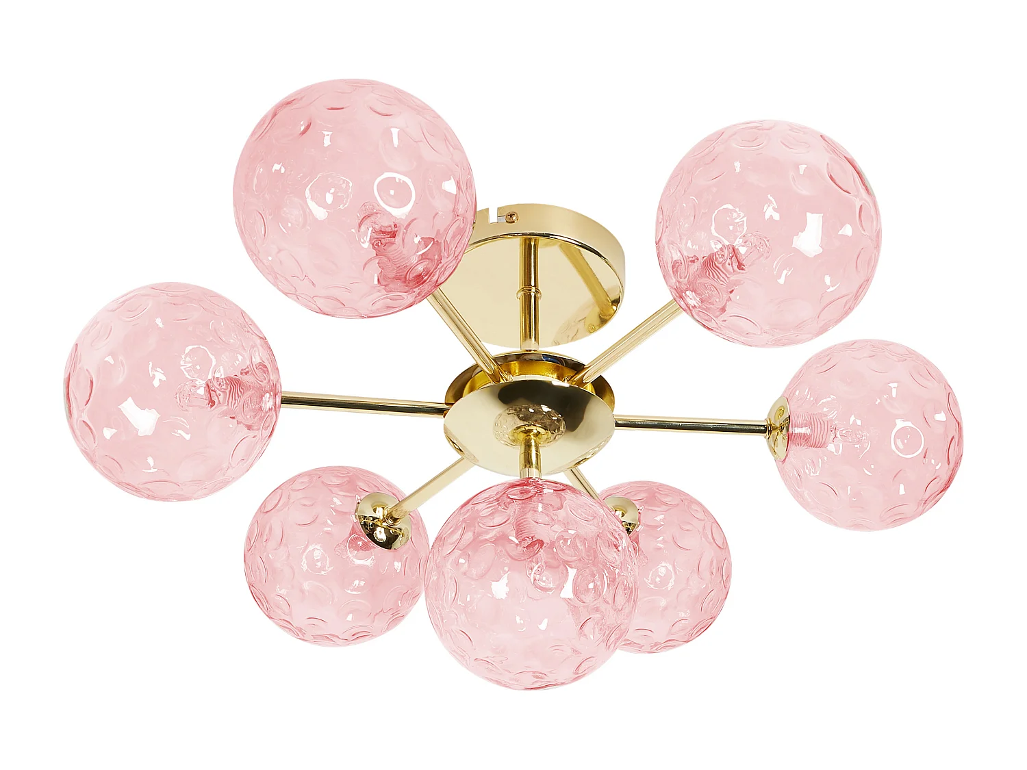 Plafonnier ANADYR Verre Rose