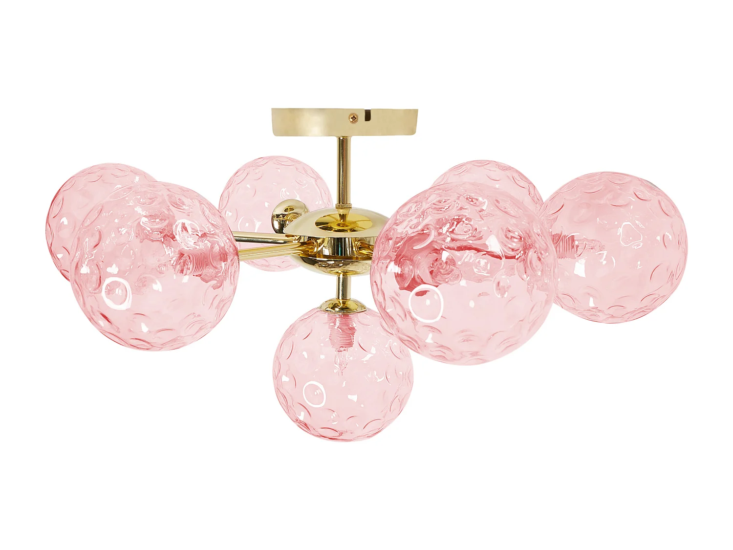 Plafonnier ANADYR Verre Rose