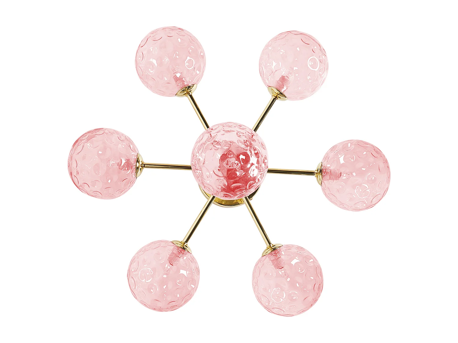 Plafonnier ANADYR Verre Rose