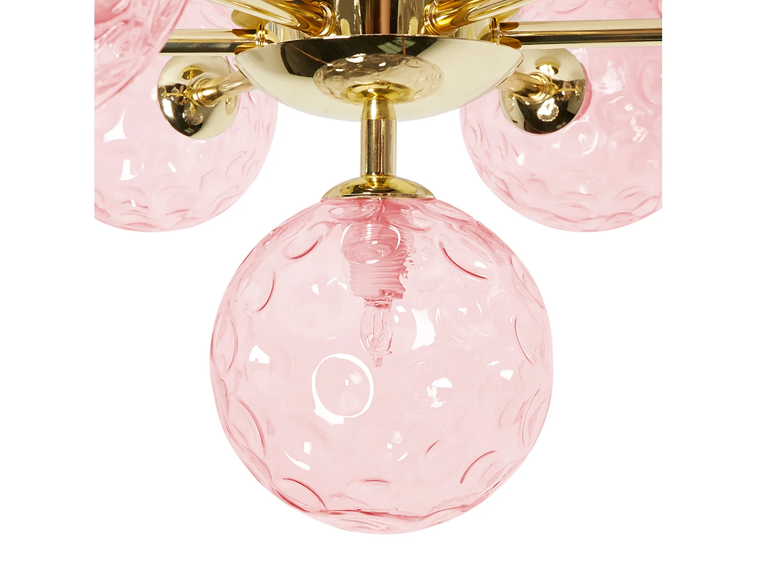 Plafonnier ANADYR Verre Rose