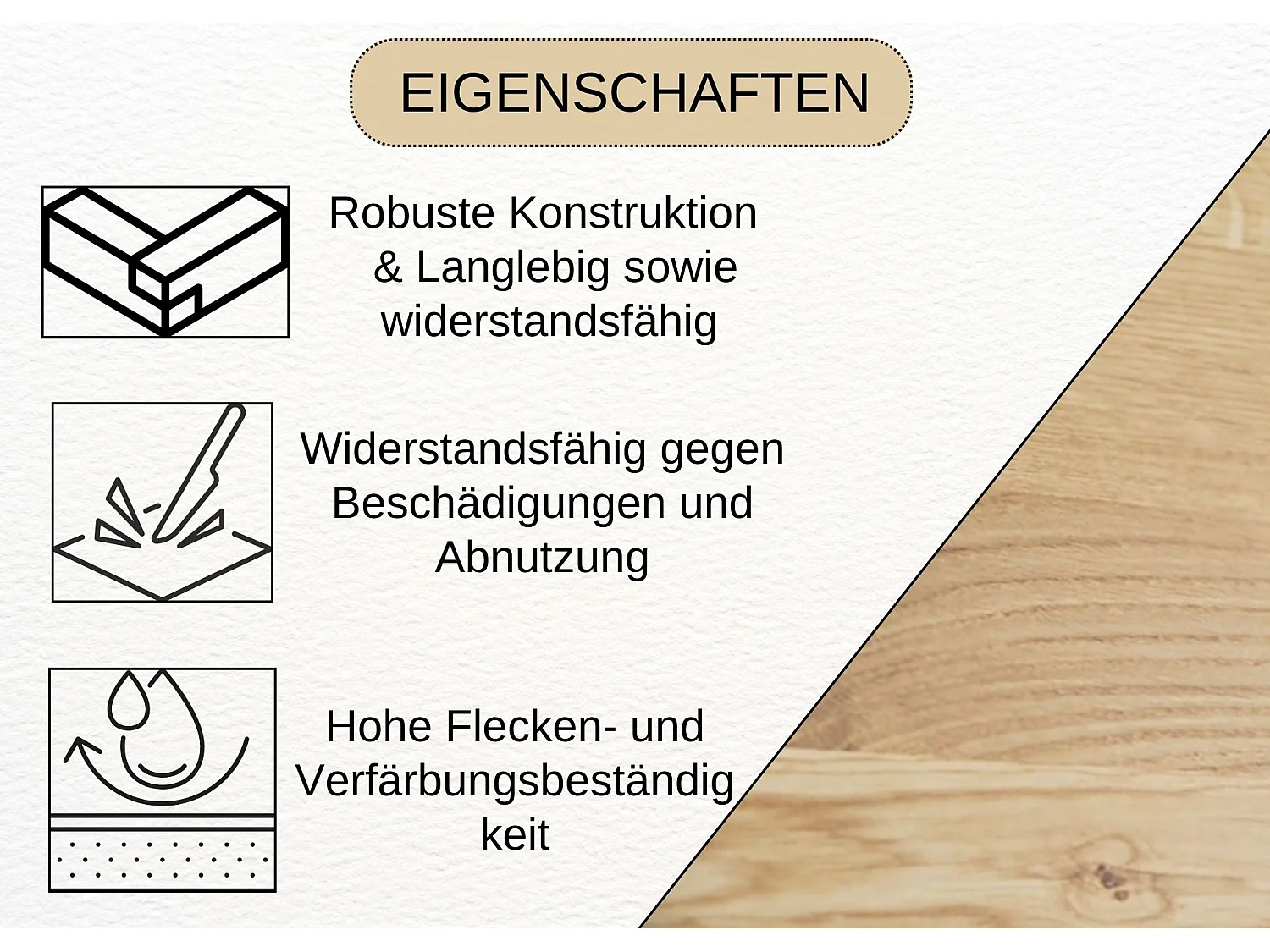 Couchtisch - SET aus massivem Eichenholz zwei Tische stabil & modern
