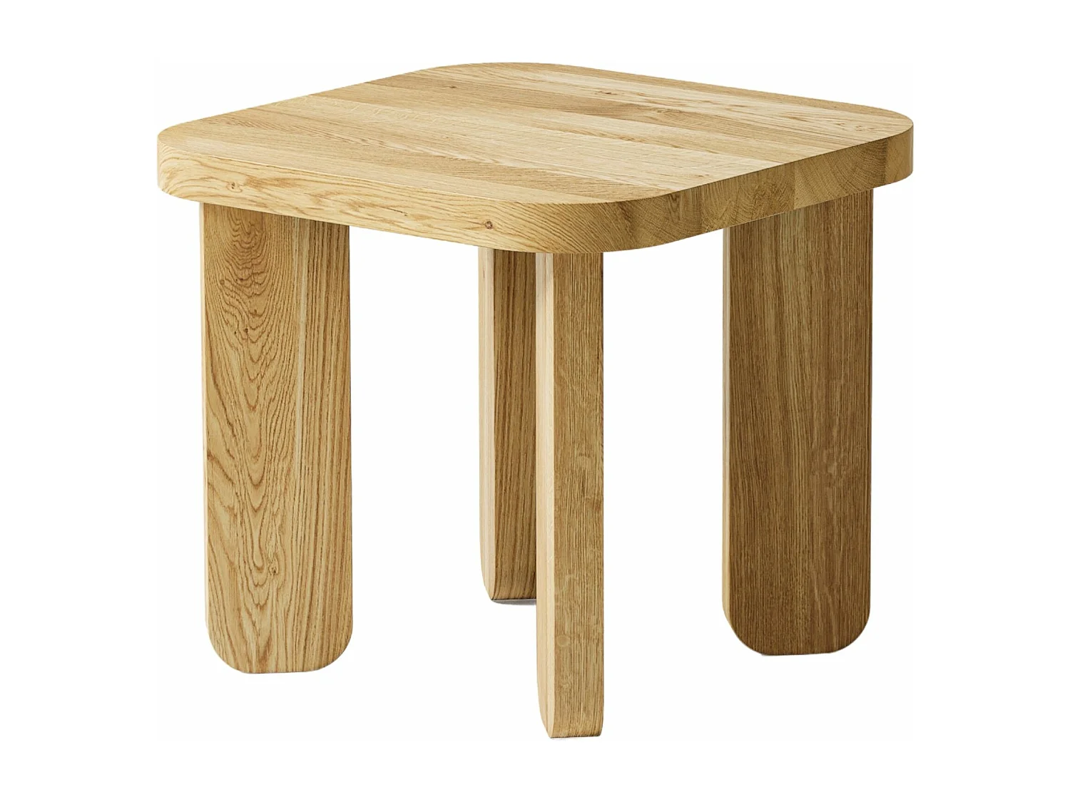 Couchtisch aus massivem Eichenholz - L70*B70*H45 stabil & modern