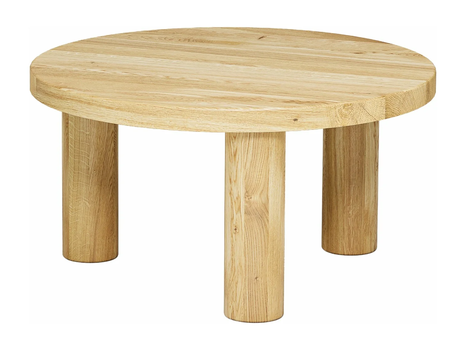 Couchtisch aus massivem Eichenholz - L70*B70*H37 stabil & modern