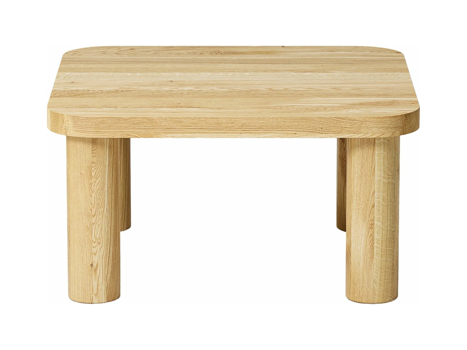 Couchtisch aus massivem Eichenholz - L70*B70*H37 stabil & modern