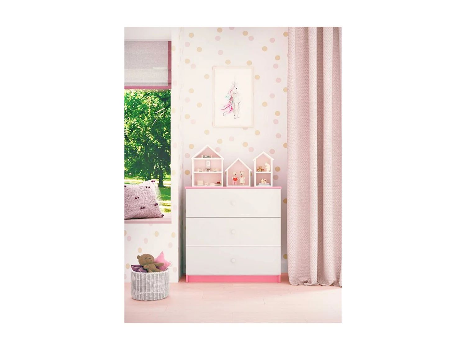 Babydreams Kinderkommode - Pfingstrose