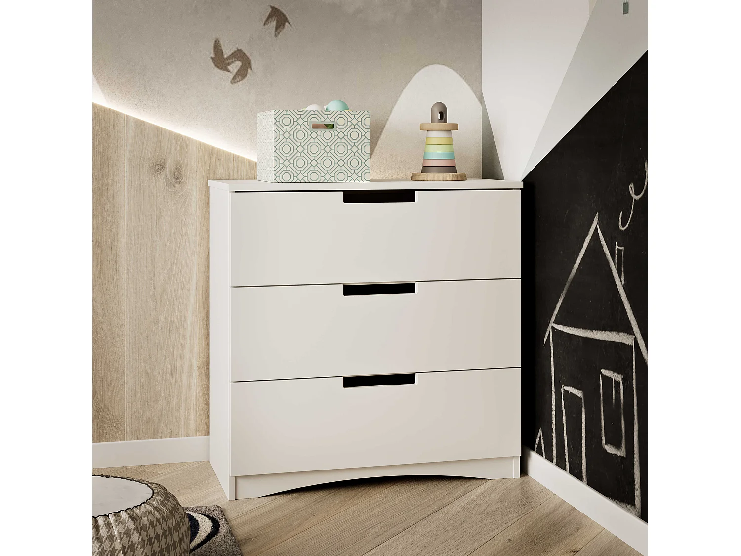 Cassapanca classica per bambini