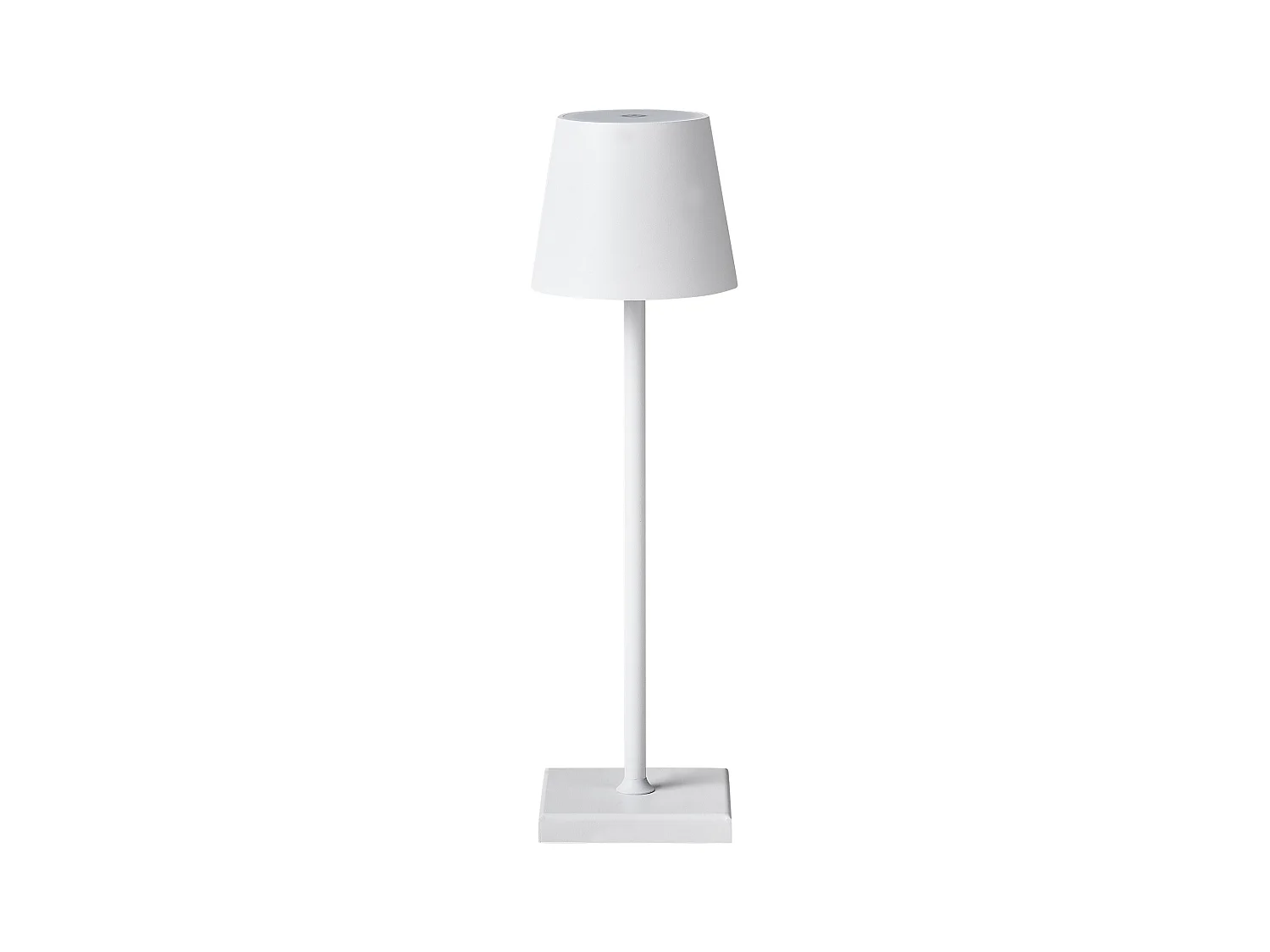 Lampada da tavolo senza fili a LED BACEIRO con dimmer Metallo Bianco