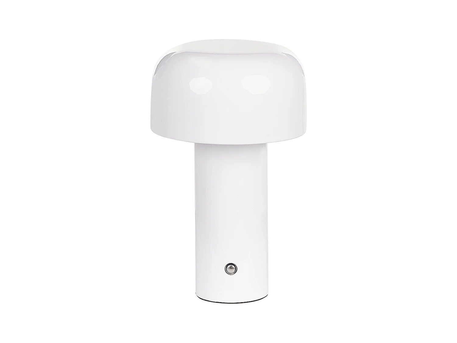 Tischlampe Metall weiß wiederaufladbar kabellos Akku Touch LED Outdoor Besos