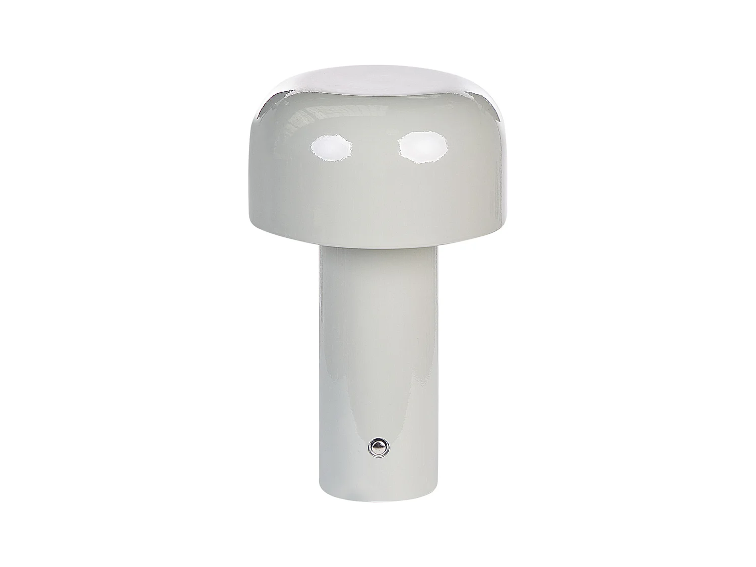 Tischlampe Metall grau wiederaufladbar kabellos Akku Touch LED Outdoor Besos