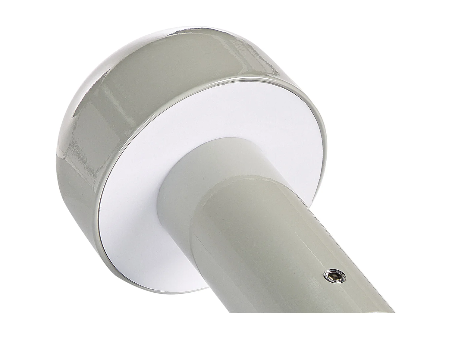 Tischlampe Metall grau wiederaufladbar kabellos Akku Touch LED Outdoor Besos