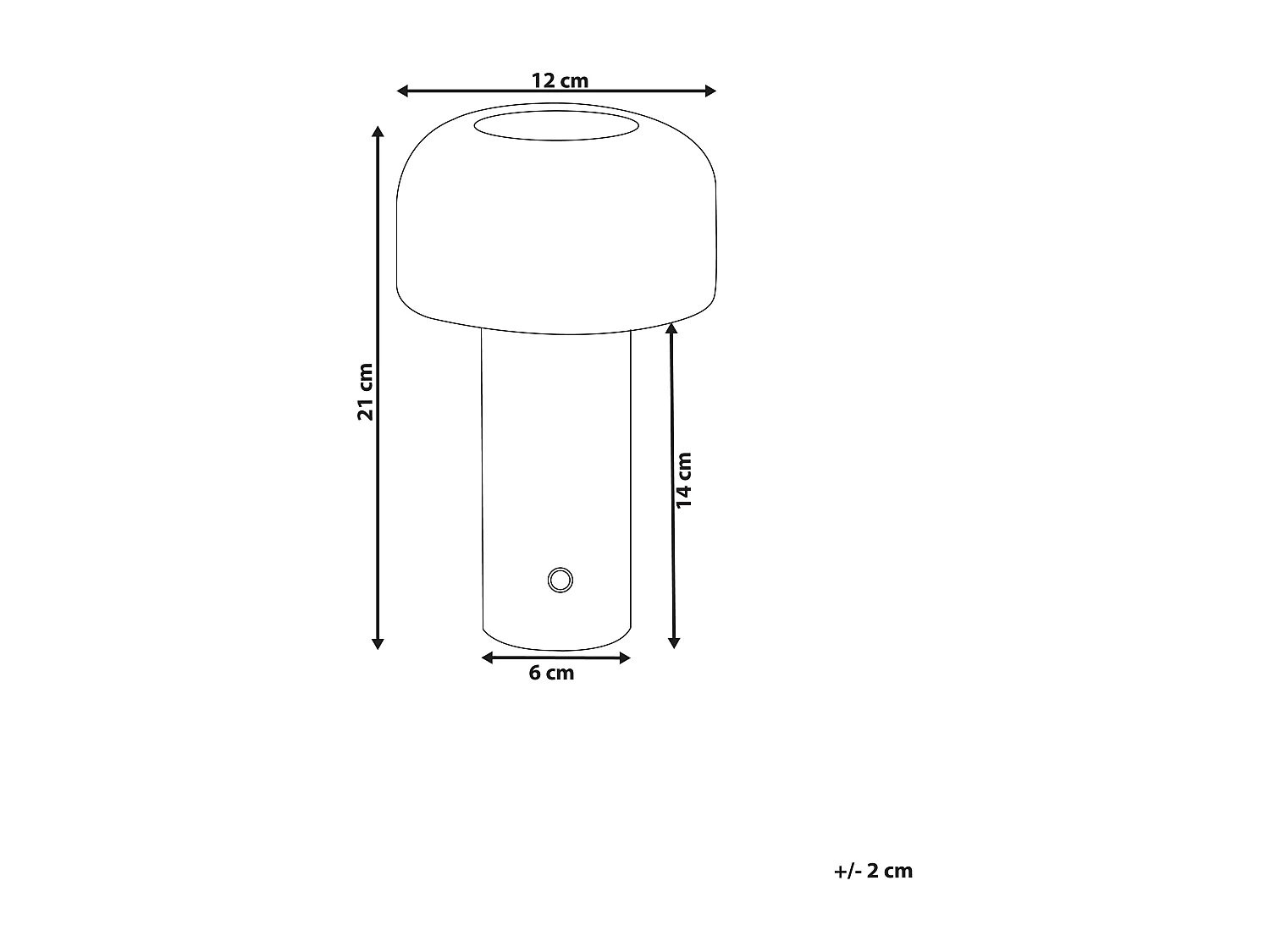 LED draadloze tafellamp BESOS Met dimmer Metaal Groen