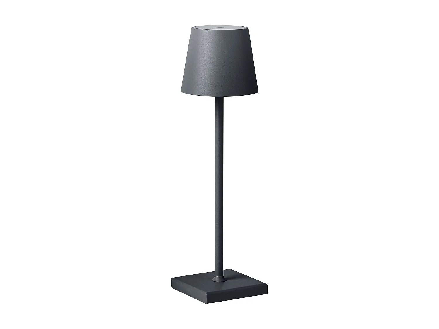 Lampe de table LED sans fil BACEIRO Avec variateur Métal Gris foncé