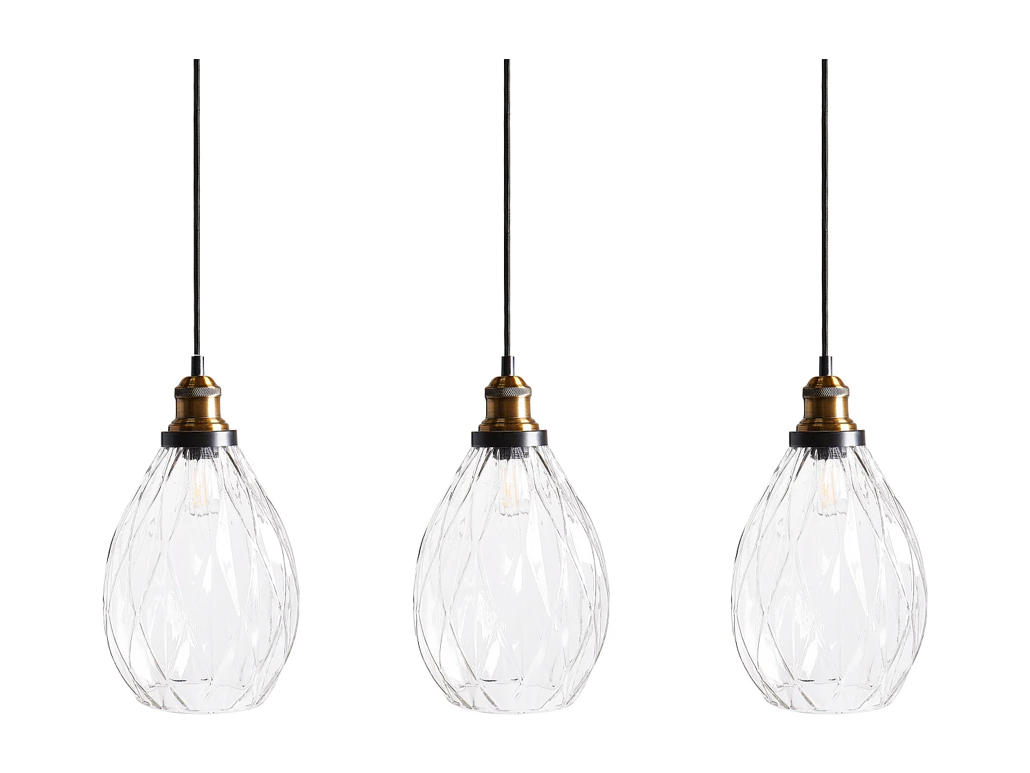 Lampe suspension COOSA Verre Transparent