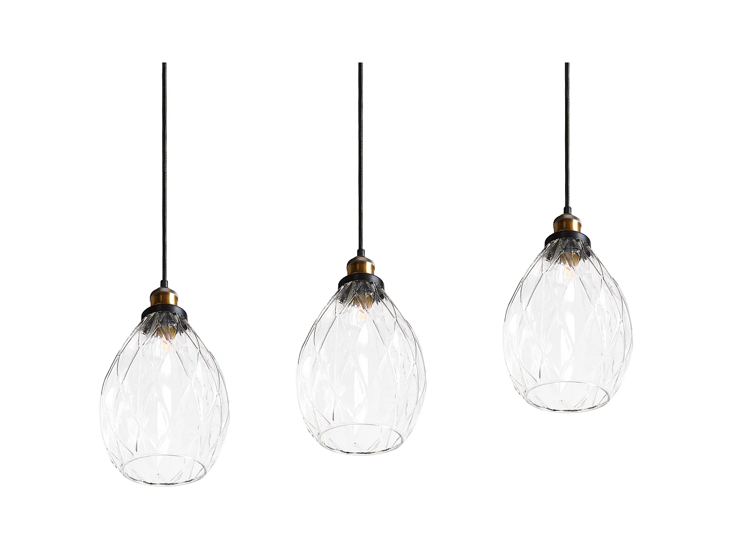 Lampe suspension COOSA Verre Transparent