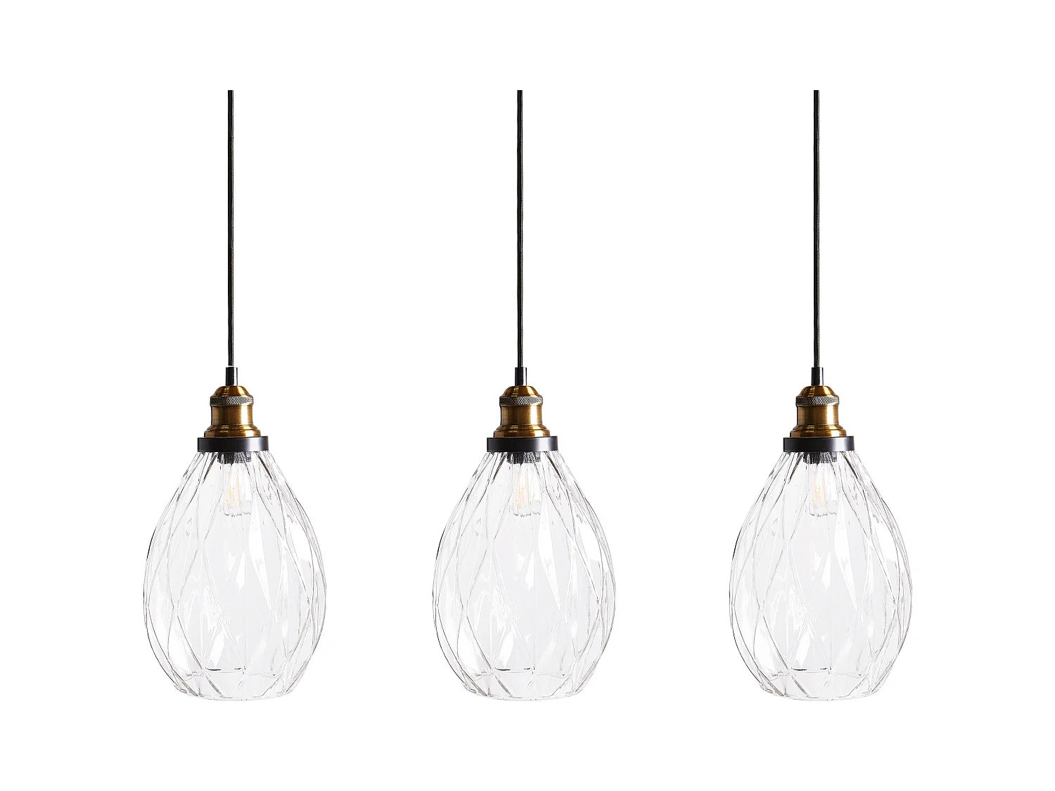 Lampe suspension COOSA Verre Transparent