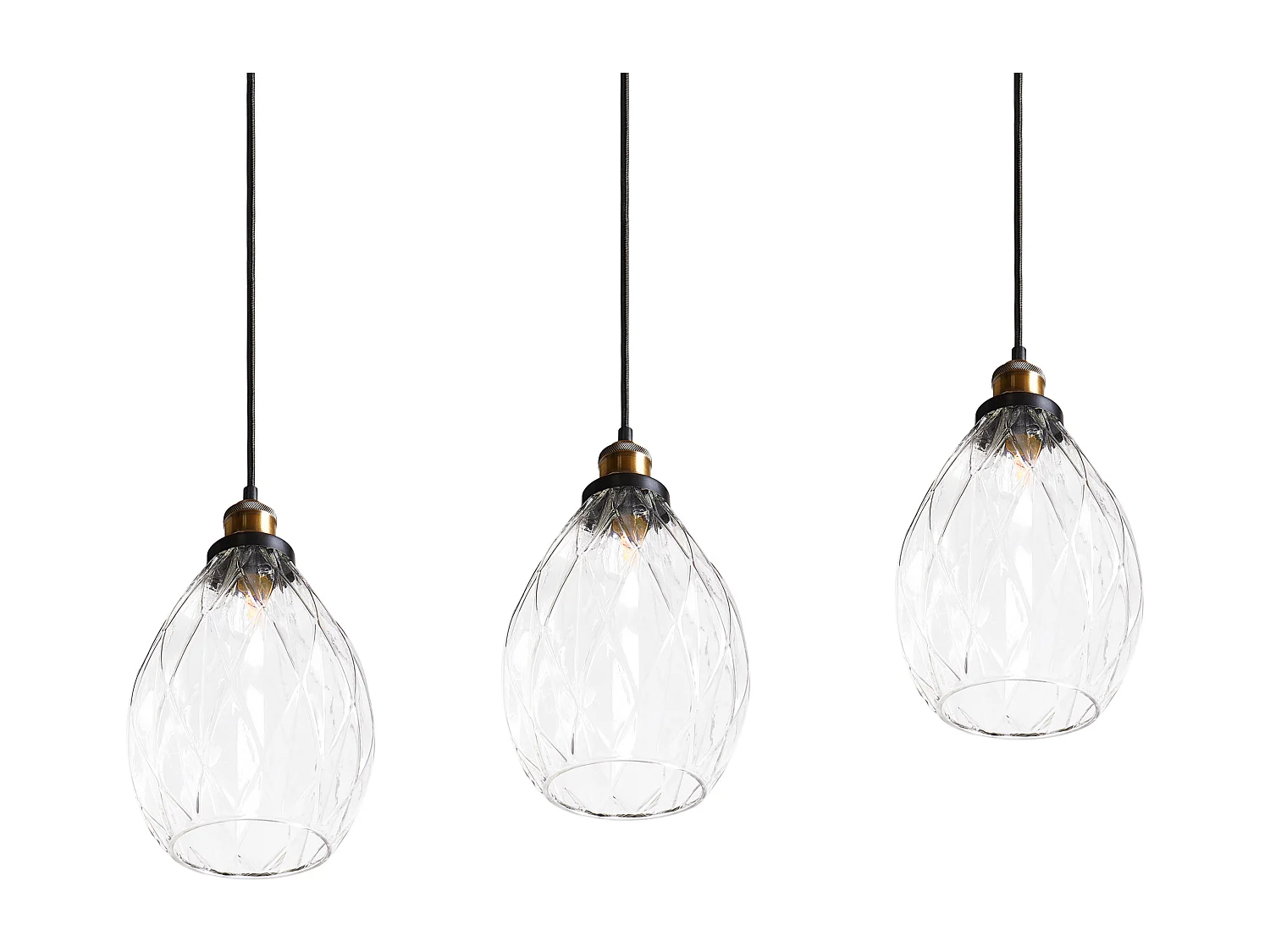 Lampe suspension COOSA Verre Transparent