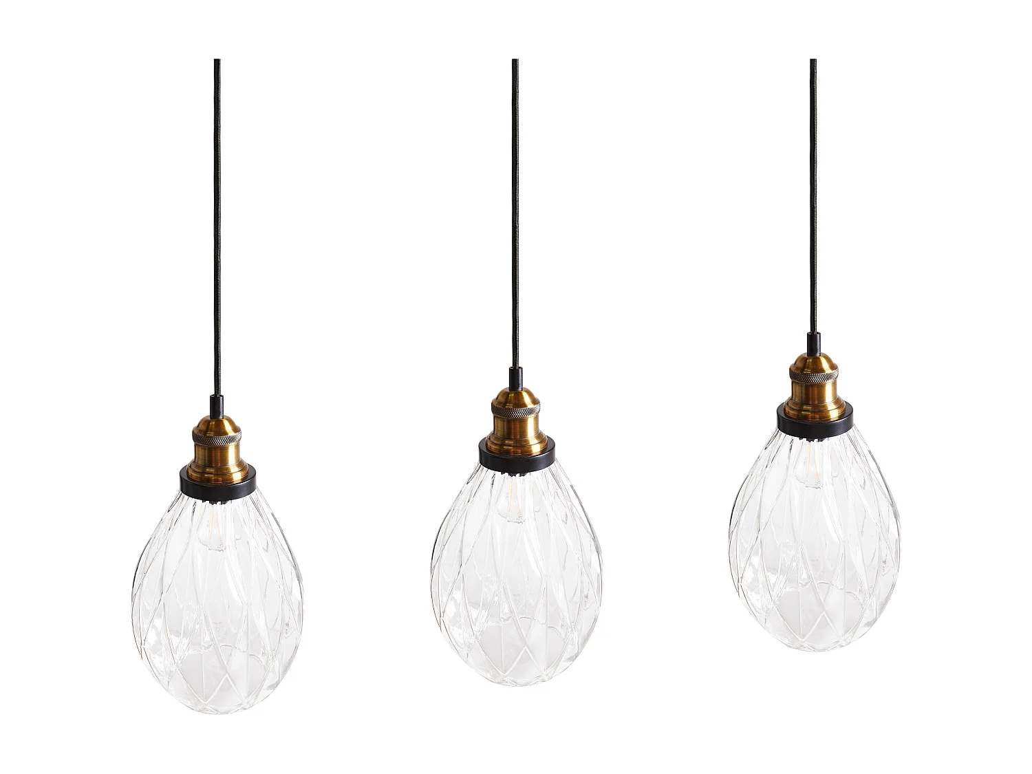 Lampe suspension COOSA Verre Transparent