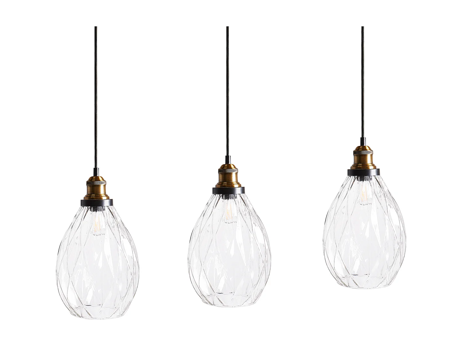 Lampe suspension COOSA Verre Transparent