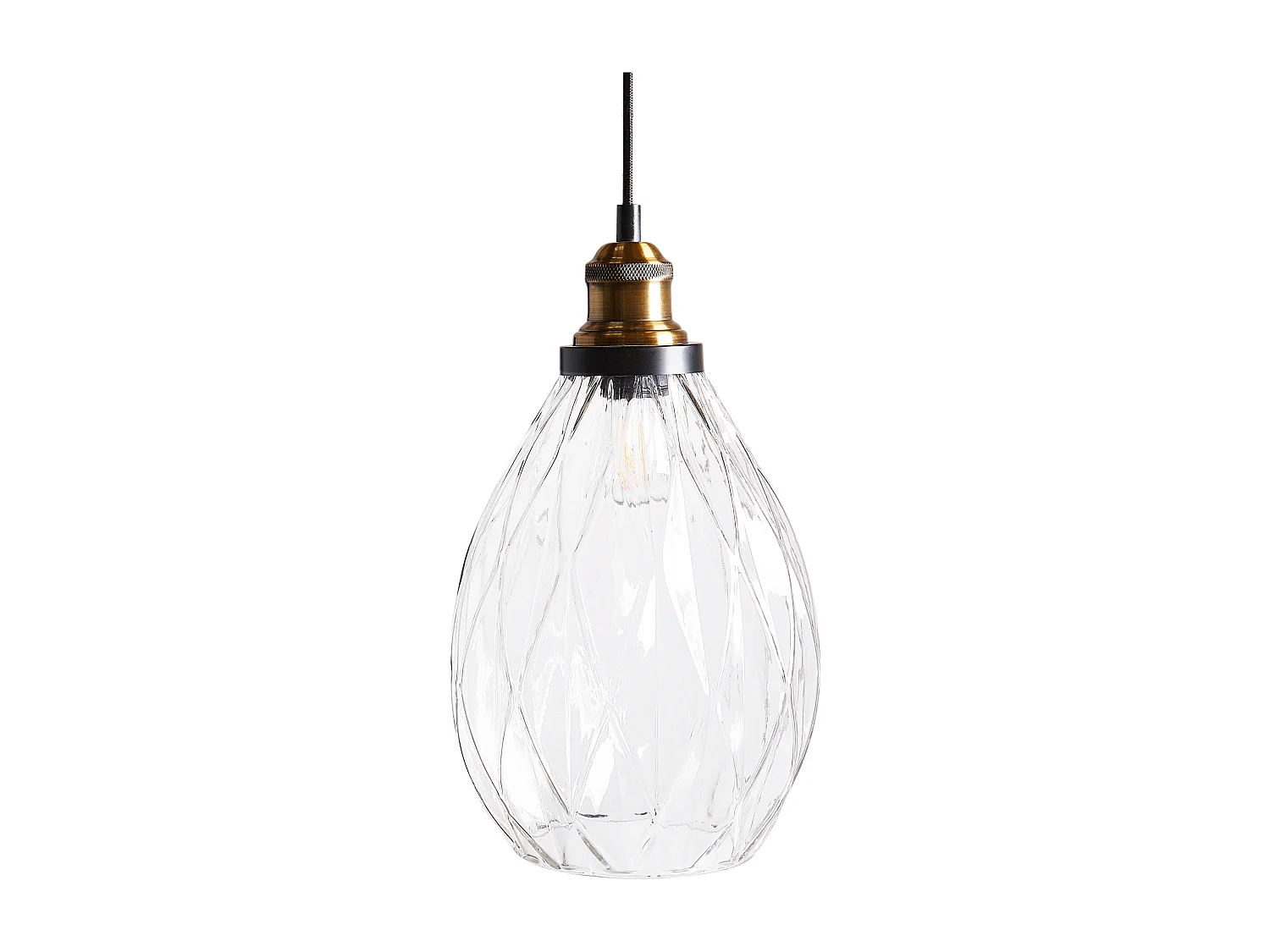 Lampe suspension COOSA Verre Transparent