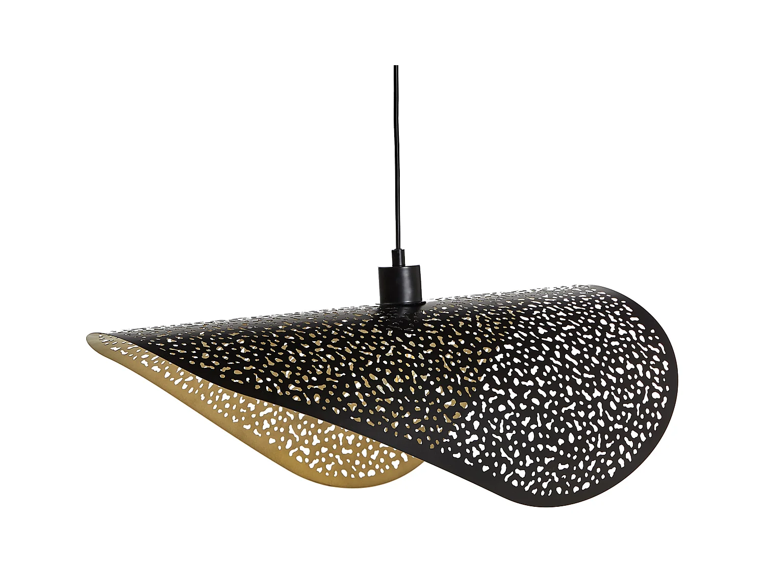 Lampe suspension MAHI Métal Noir