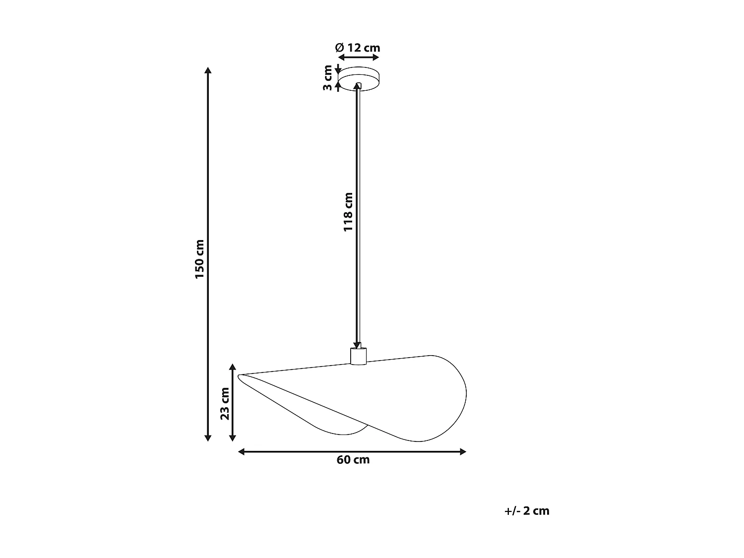 Hanglamp MAHI Metaal Zwart