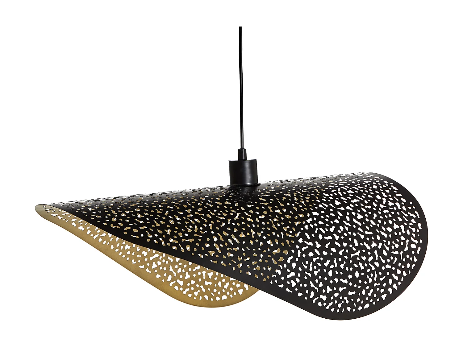 Lampe suspension MAHI Métal Noir
