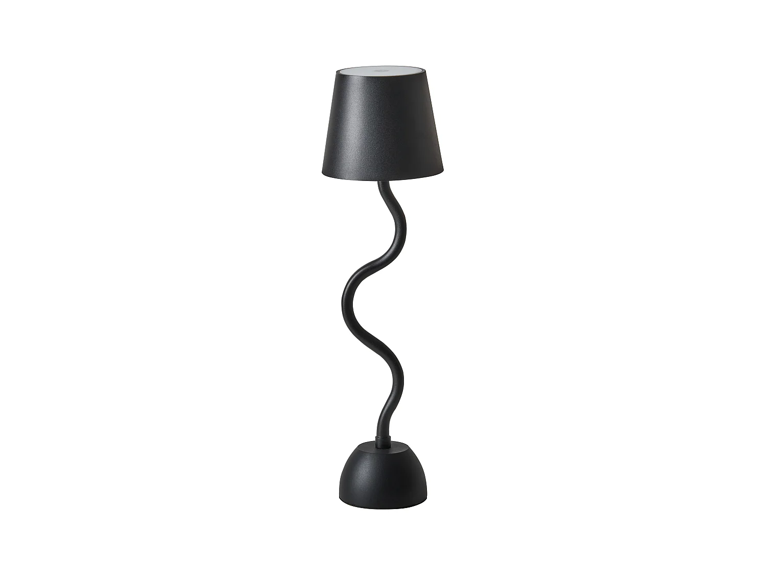 Lampe de table LED sans fil VOUGA Avec variateur Métal Noir