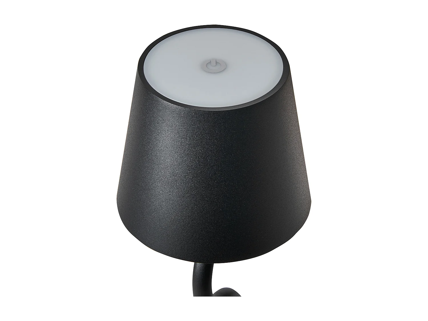 Kabellose LED Tischlampe VOUGA mit Dimmer Metall Schwarz