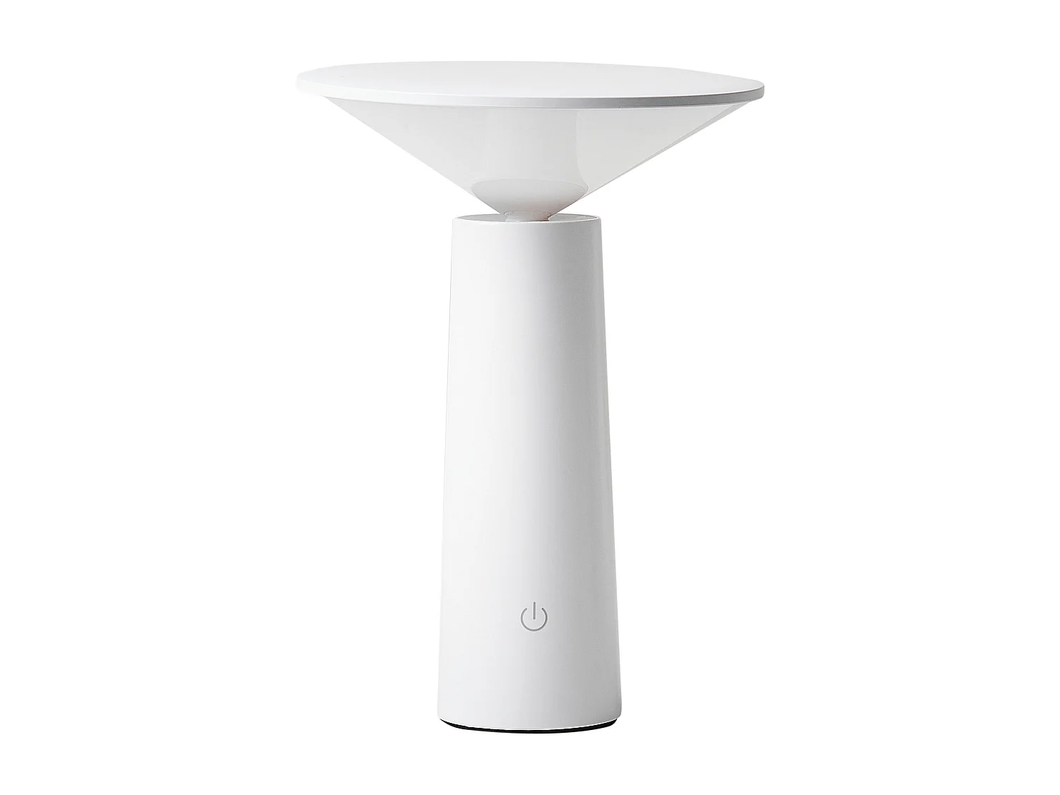 Lampe de table LED sans fil LEVIRA Avec variateur Métal Blanc