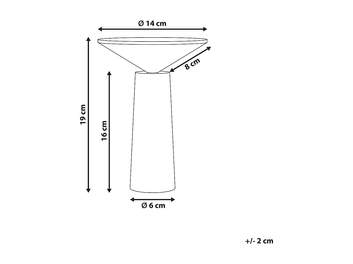 Lampe de table LED sans fil LEVIRA Avec variateur Métal Blanc