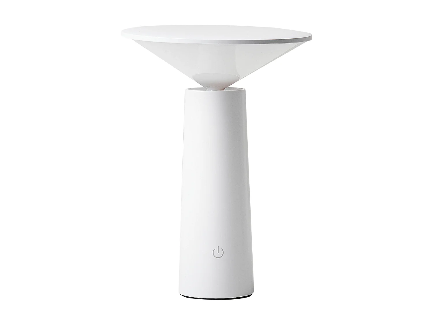 Lampe de table LED sans fil LEVIRA Avec variateur Métal Blanc