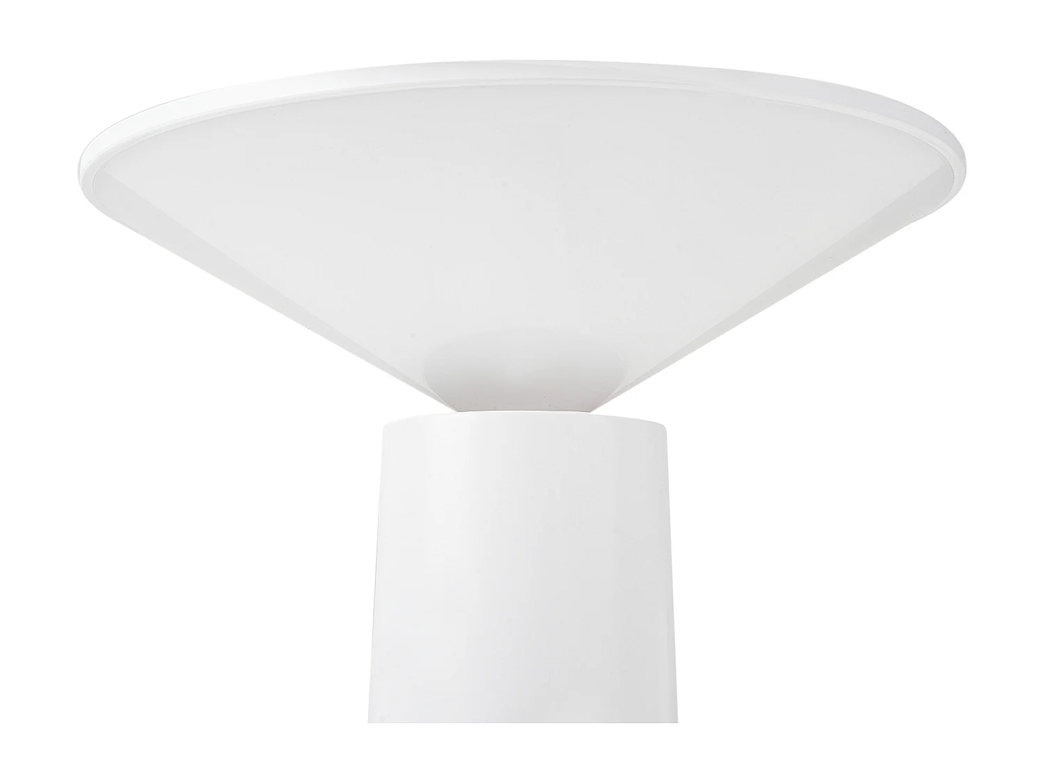 Lampe de table LED sans fil LEVIRA Avec variateur Métal Blanc