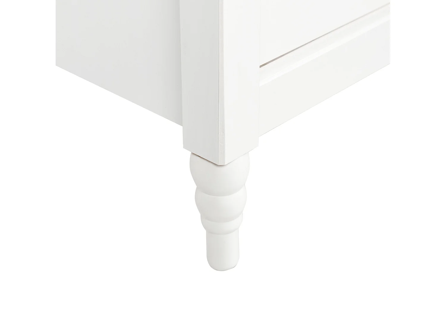 Mesita de noche 2 cajones SHILLINGTON Madera de pino Blanco