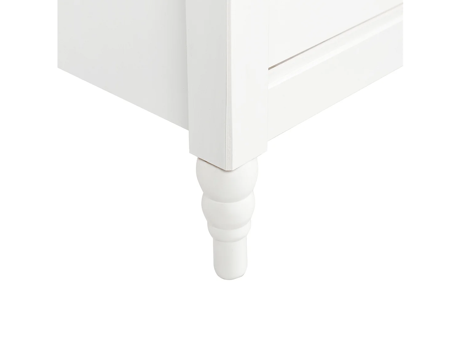 Table de nuit à 2 tiroirs SHILLINGTON Bois de pin Blanc