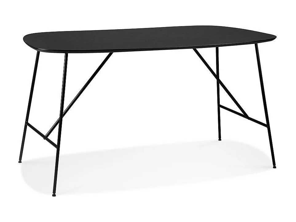 Table à Manger Design "Linda" 142cm Noir