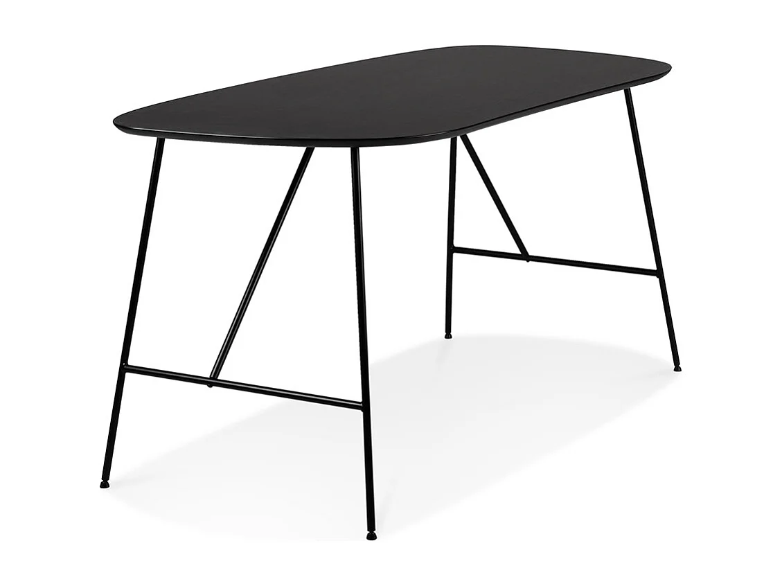 Table à Manger Design "Linda" 142cm Noir