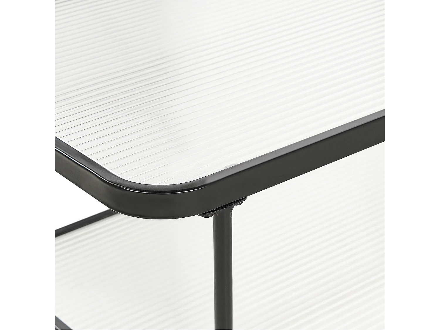 Stolik kawowy BLAIR Szkło hartowane Czarny