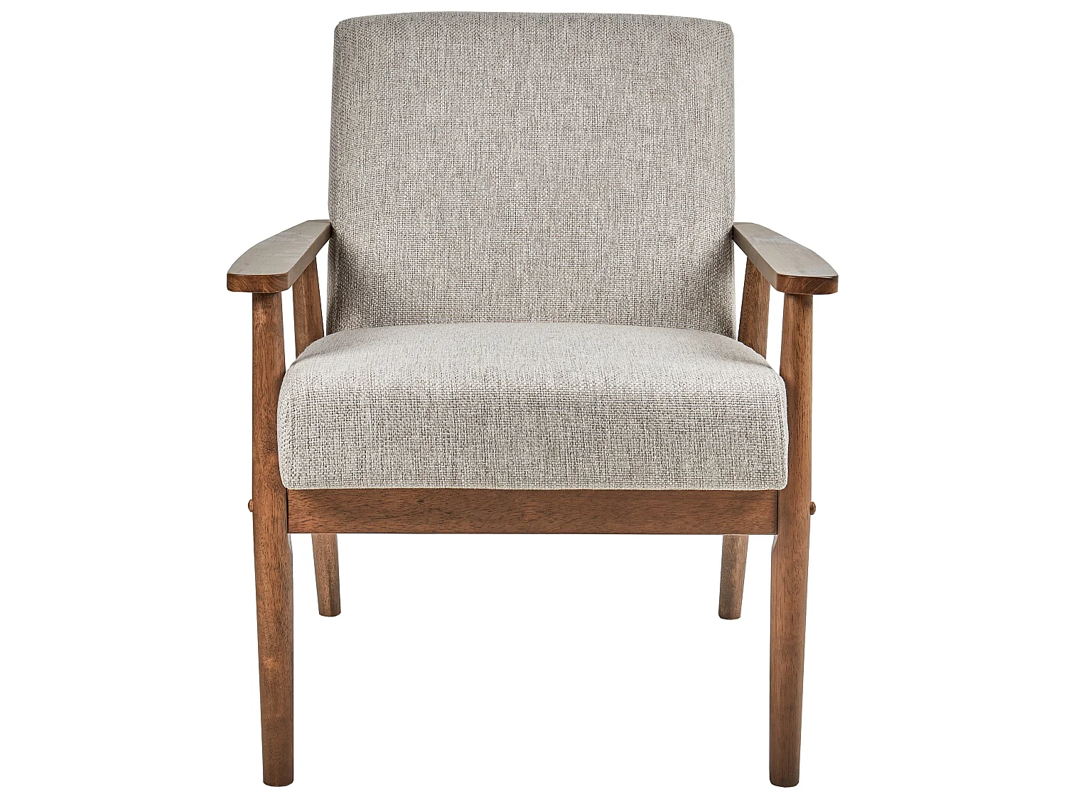 Armchair ESRUM Fabric Dark Brown/ Grey
