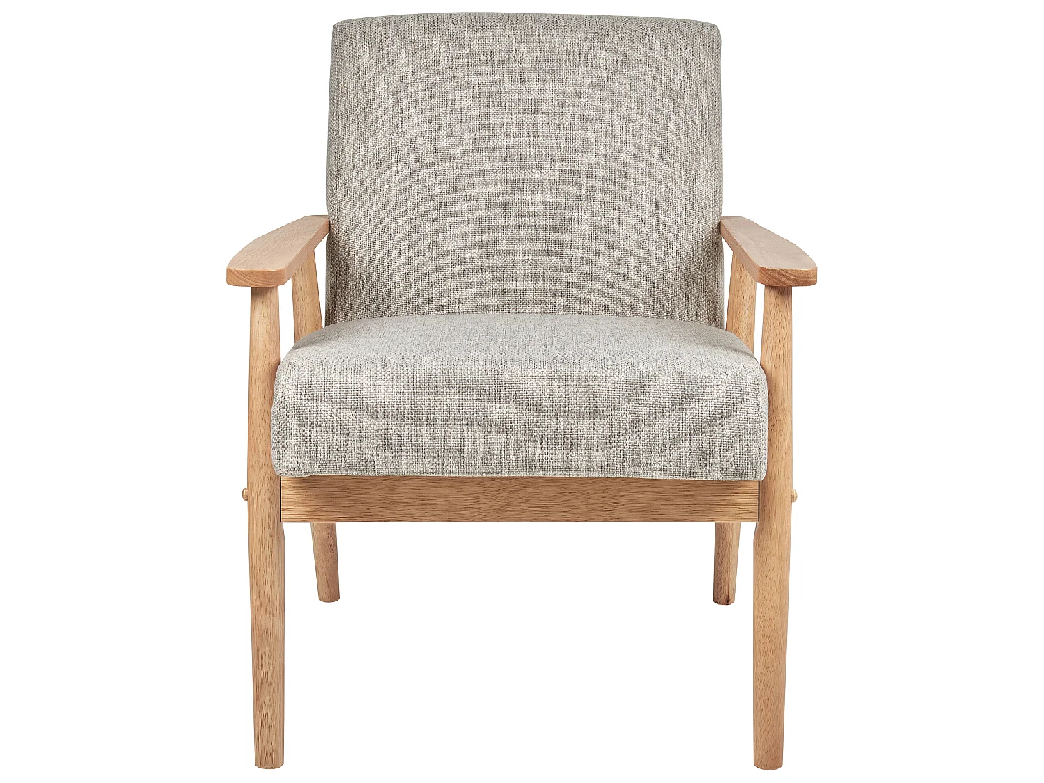 Armchair ESRUM Fabric Light Brown/ Grey