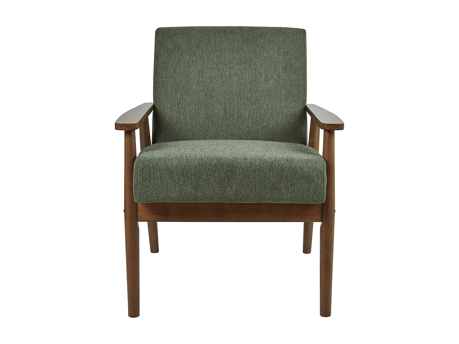 Fauteuil ESRUM Tissu Marron foncé/vert