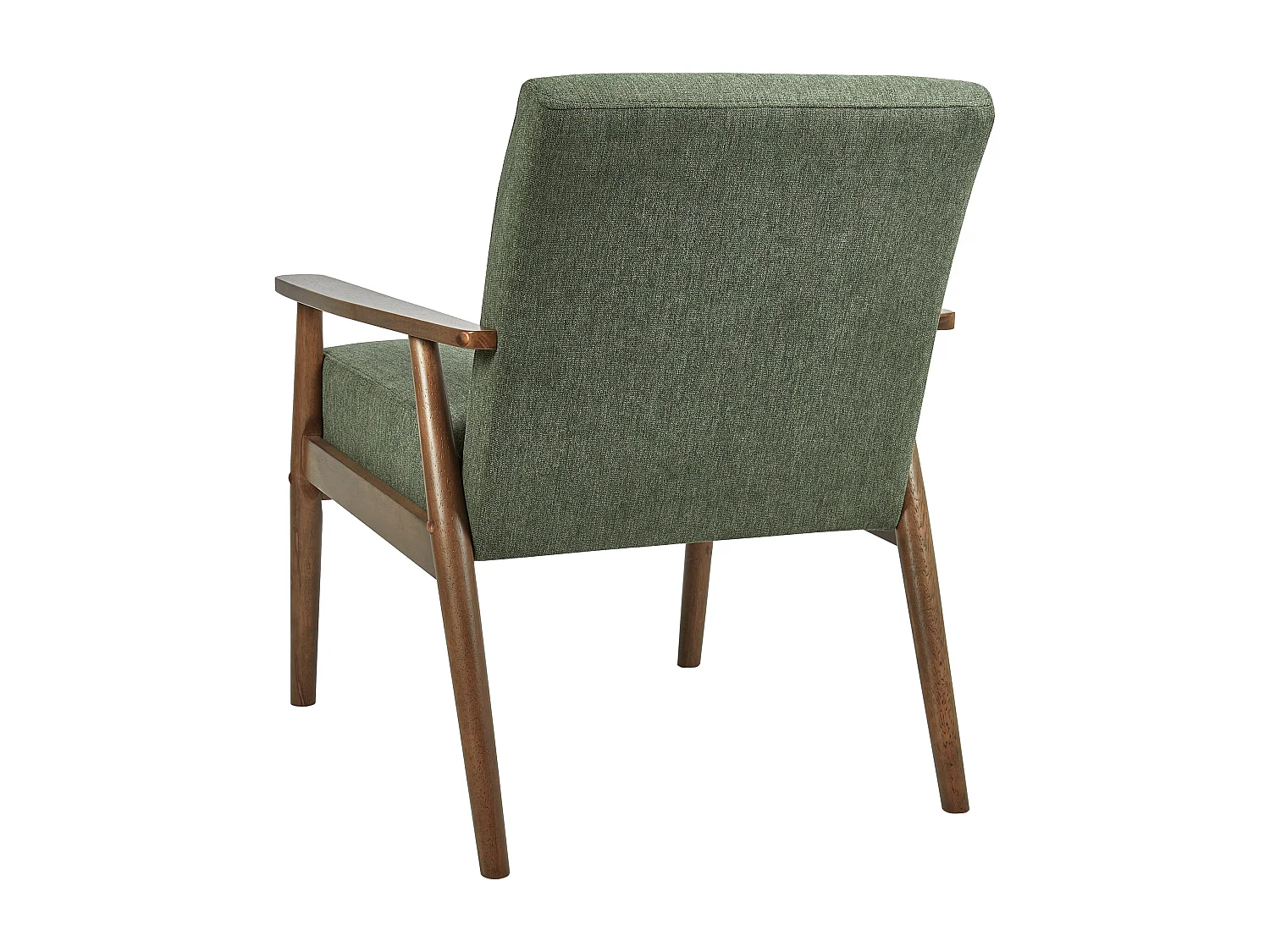 Fauteuil ESRUM Tissu Marron foncé/vert