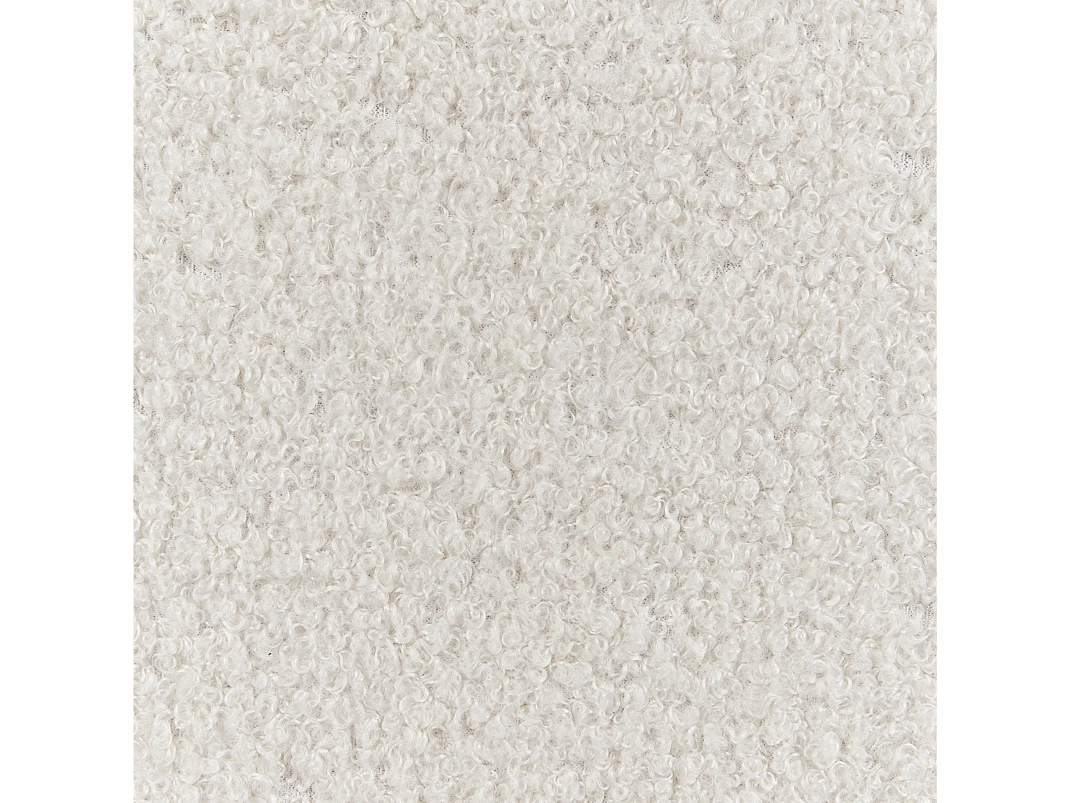Fauteuil ESRUM Bouclé Marron clair/blanc