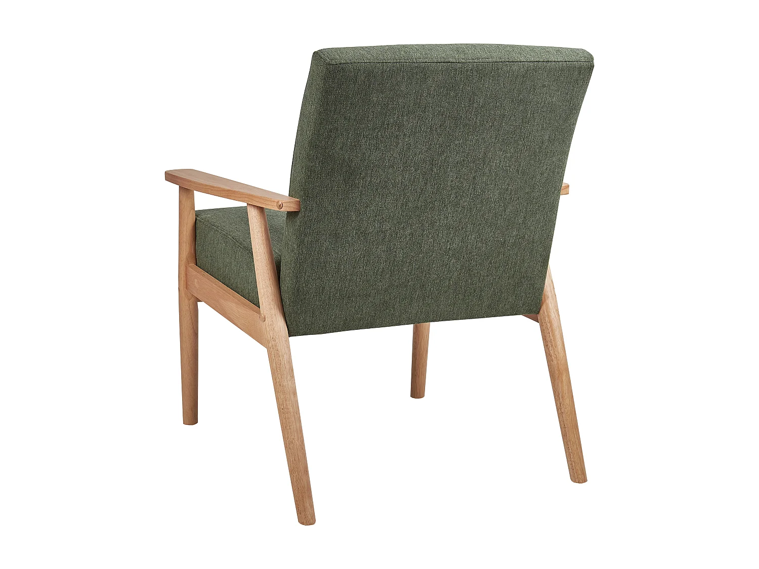 Fauteuil ESRUM Tissu Marron clair/vert